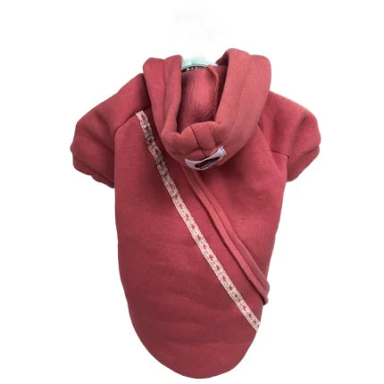 Pink dog hoodie (1)