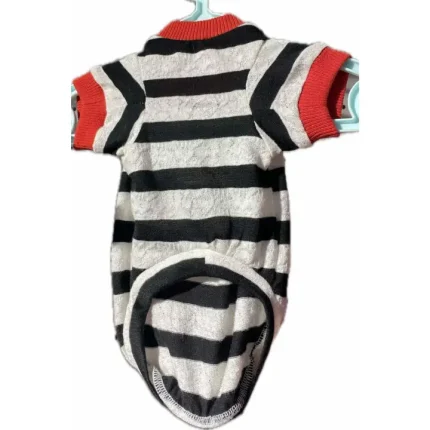Dog shirt with stripes