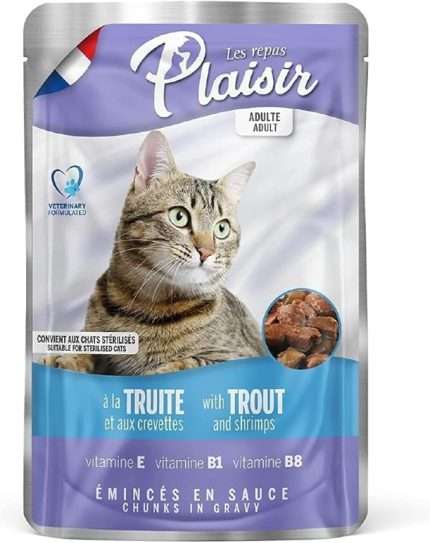 Plaisir Cat Pouch with Trout and Shrimp 100 g