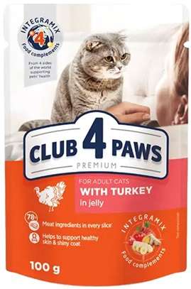 Club 4 Paws Cat Jelly with Turkey Meat 0.1kg