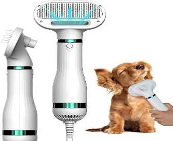 Hair dryer and comb together